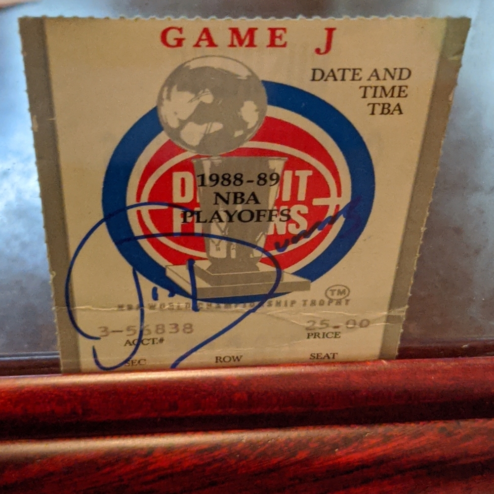 Detroit Pistons 1988-89 Playoff ticket